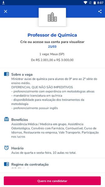 Vagas de Emprego: Catho Screenshot 2