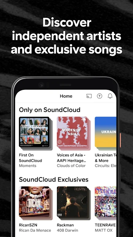 SoundCloud Music & Audio ภาพหน้าจอ 0