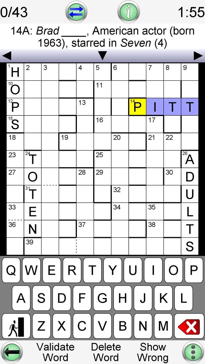 Barred Crossword Tangkapan skrin 0