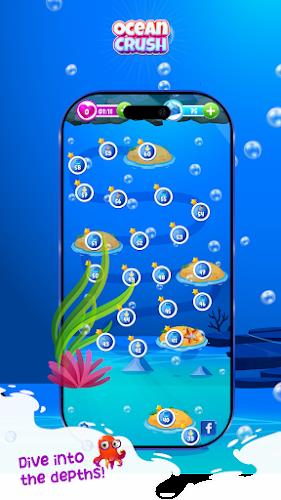 Ocean Crush Game - Match 3 Ảnh chụp màn hình 2