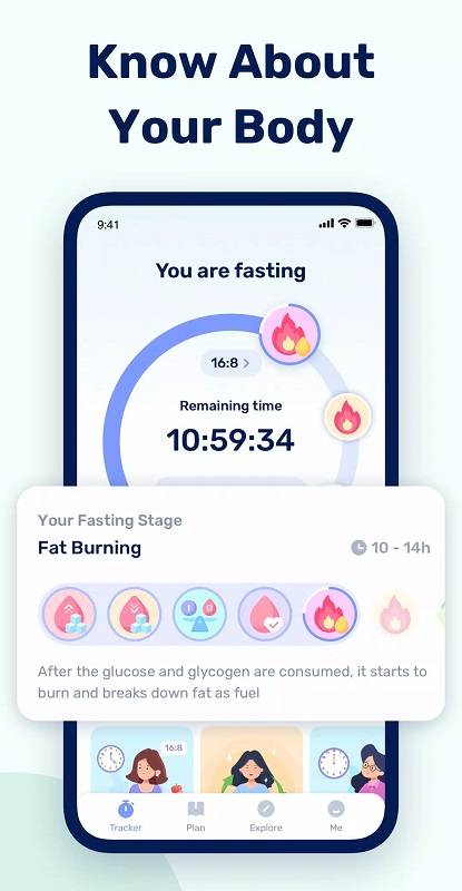 Schermata GoFasting Intermittent Fasting 3