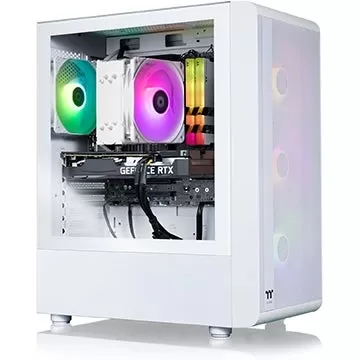 Thermaltake LCGS Quartz RTX 5060 Gaming PC Setup