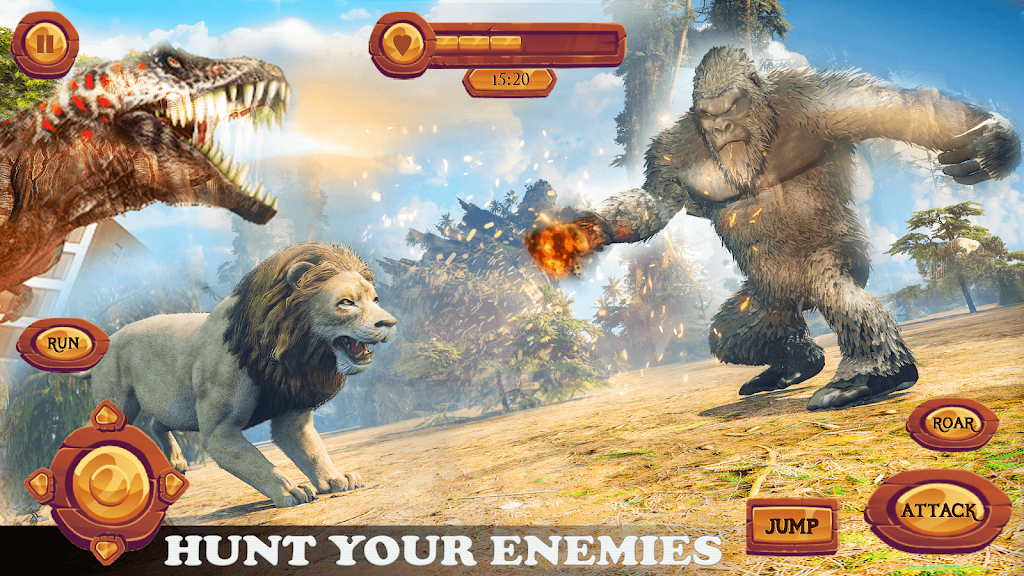 Wild Forest Gorilla Games Скриншот 1