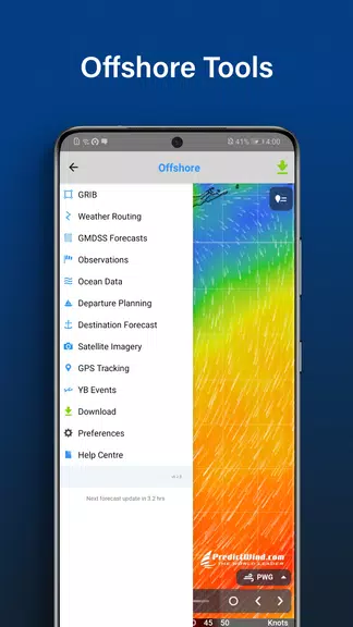 Schermata PredictWind Offshore Weather 2