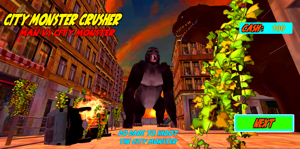 Gorilla Kong Kaiju City Beasts Скриншот 0