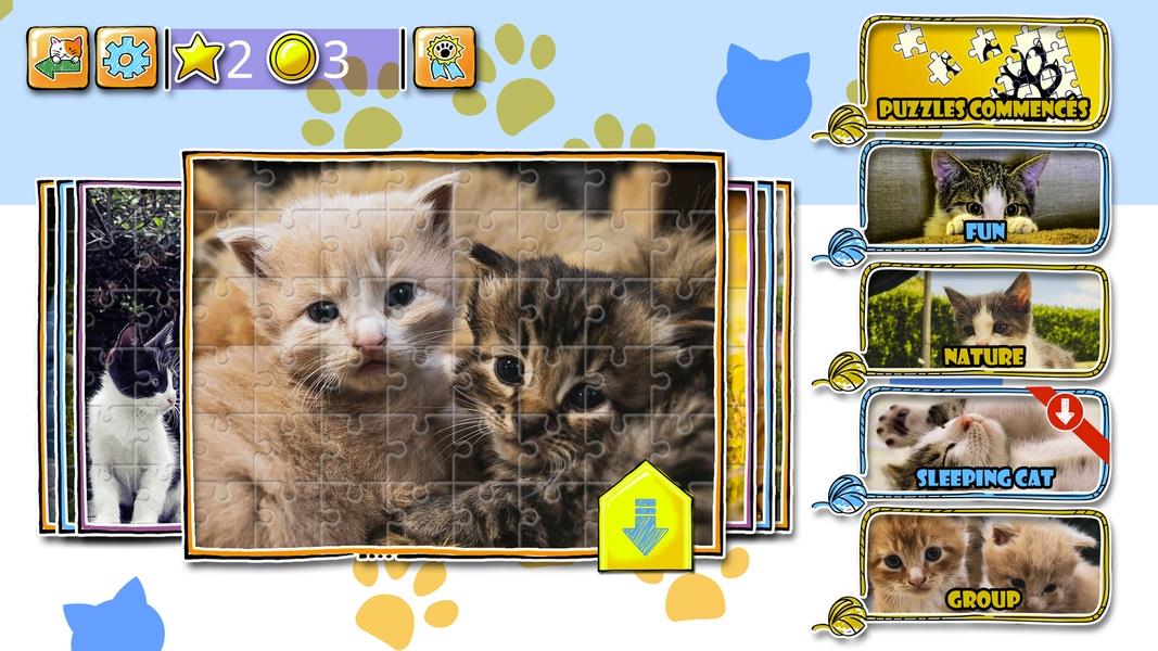 Jigsaw Puzzle Cats Kitten スクリーンショット 2