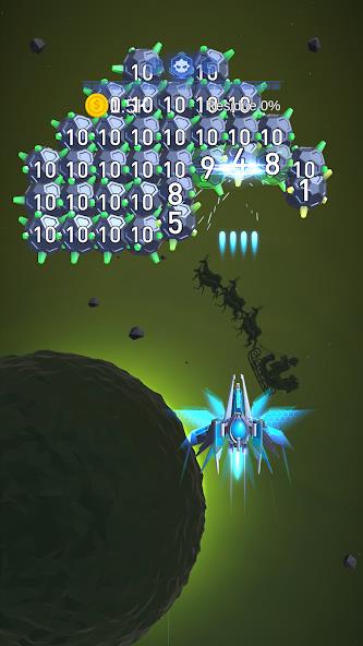 Dust Settle 3D - Galaxy Attack Mod Tangkapan skrin 1