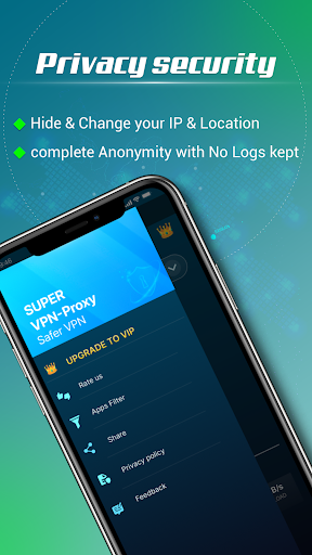 Super VPN Proxy - Safer VPN ภาพหน้าจอ 3