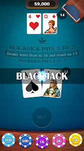 Casino BlackJack 21 Card Game Ekran Görüntüsü 2