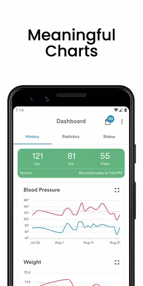 AVAX Blood Pressure Diary Schermafbeelding 0