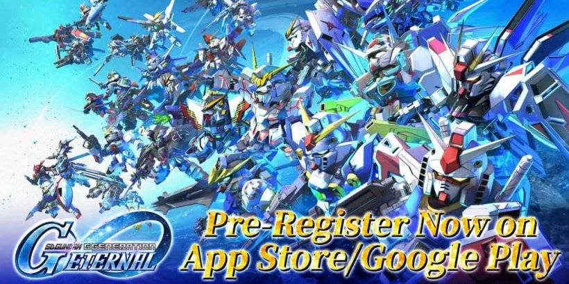 Pre-register for SD Gundam G Generation Eternal to Collect Mobile Suits from 70 Titles