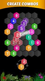 Merge Hexa - Number Puzzle Ảnh chụp màn hình 2