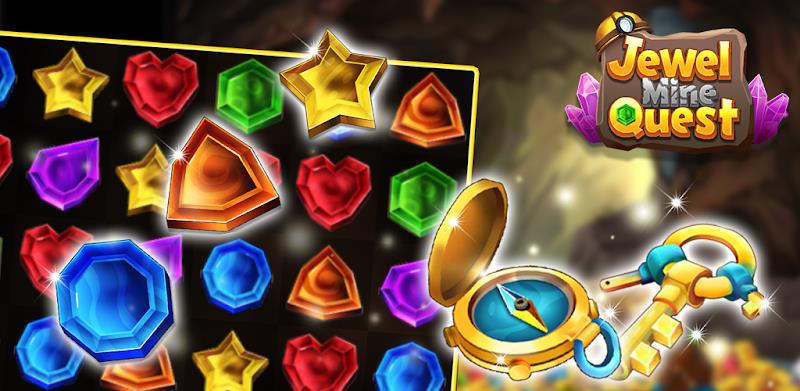 Jewel Mine Quest: Match-3 스크린샷 1