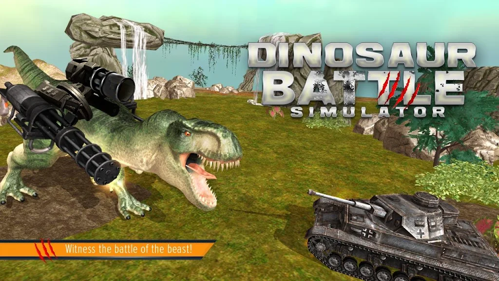 Dinosaur Battle Simulator स्क्रीनशॉट 1