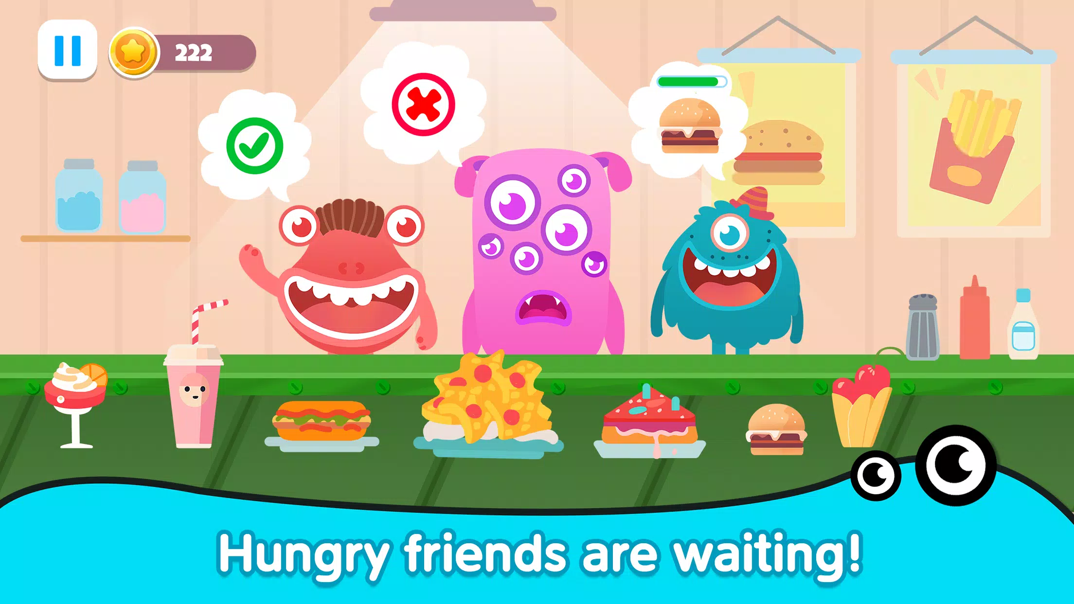 Kitchen monster games for kids Скриншот 3