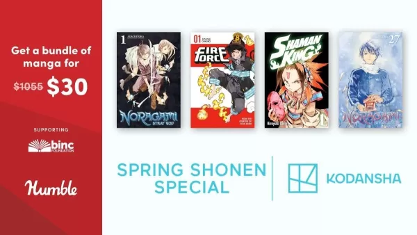 Humble Bundle Ra mắt Mang Manga Thỏa thuận Manga Spring Shonen: 96 tập lực hỏa lực, Noragami với giá $ 30
