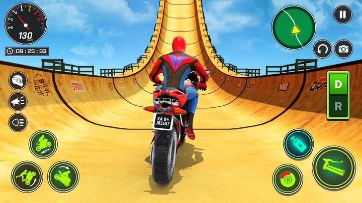 Superhero Bike Stunt Games GT ဖန်သားပြင်ဓာတ်ပုံ 1