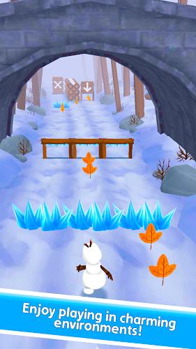 Snowman Rush: Frozen run Ảnh chụp màn hình 0