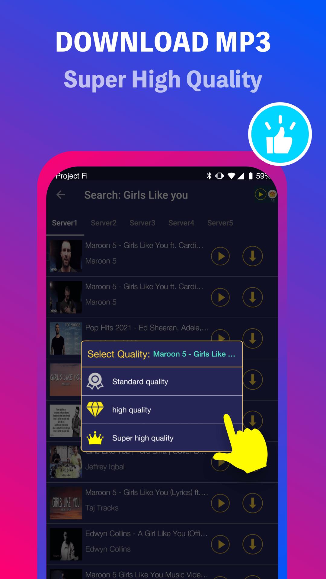 Music Downloader Download MP3 স্ক্রিনশট 2