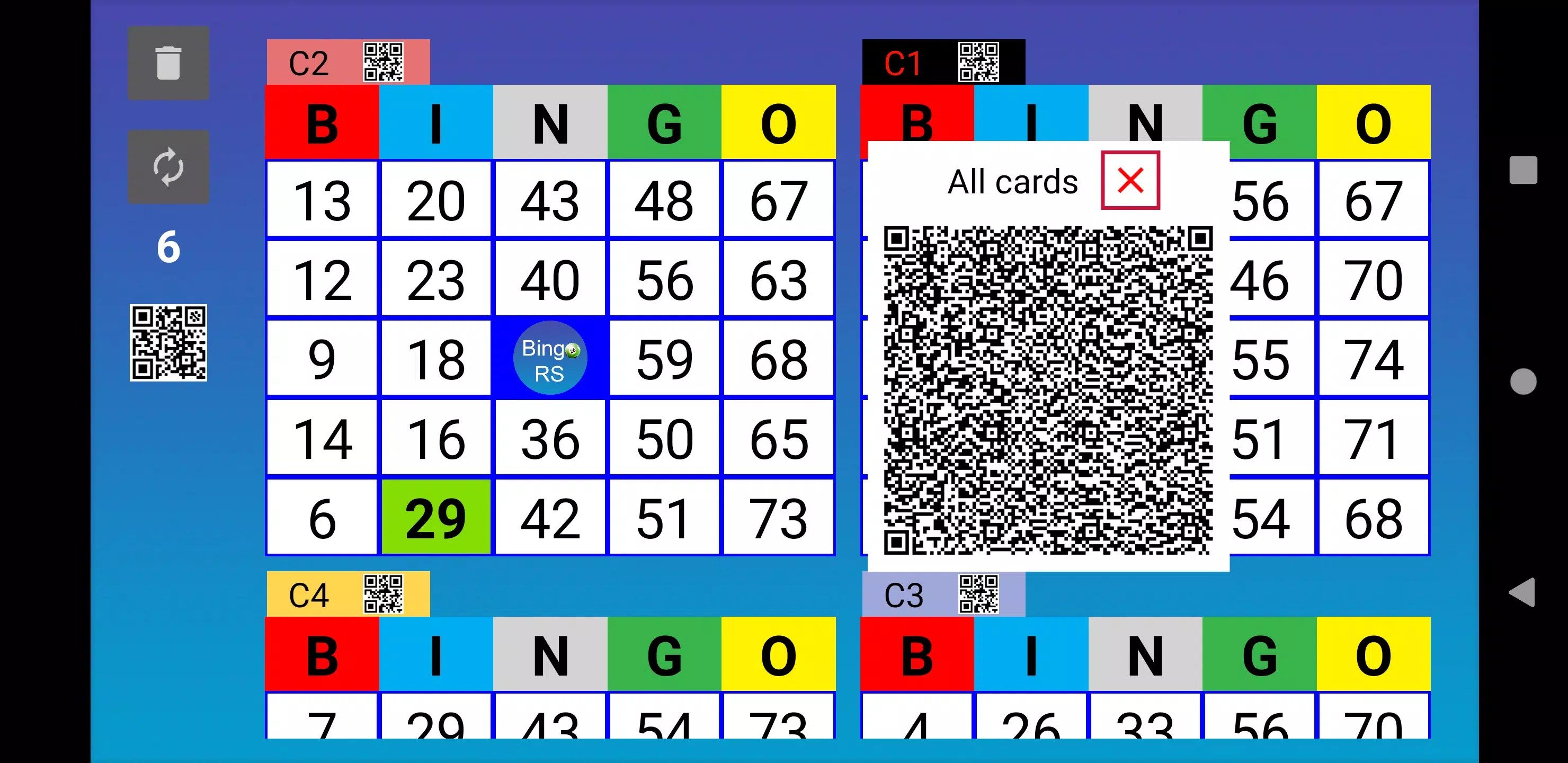 Bingo RS Cards スクリーンショット 2