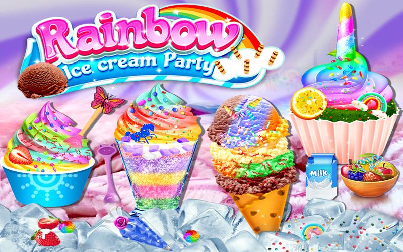 Rainbow Ice Cream Party应用截图第0张