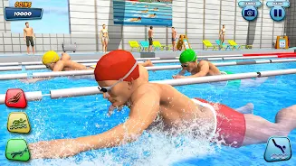 Aqua swimming pool racing 3D Скриншот 3