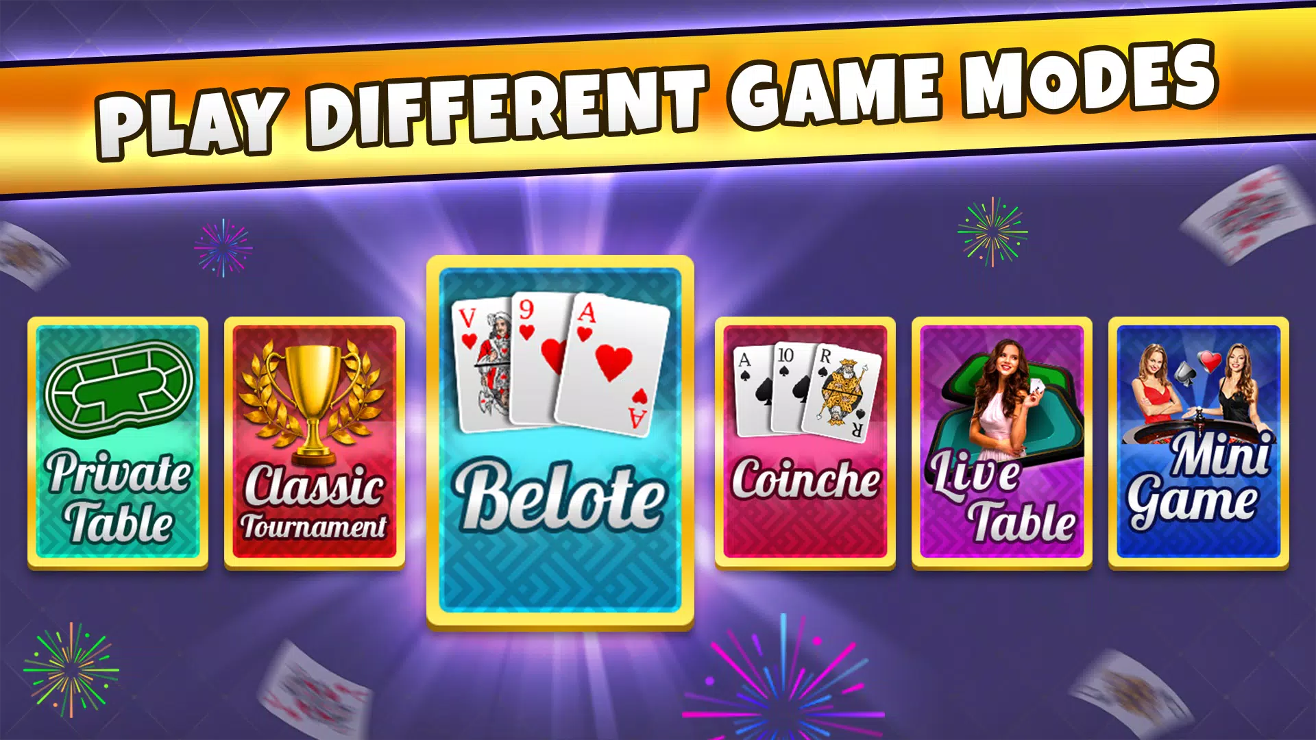 Belote Coinche Online game Скриншот 0