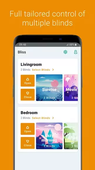 Bliss Smart Blinds Schermafbeelding 0