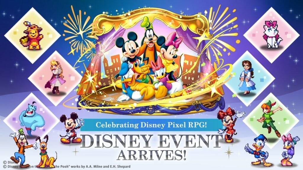 Disney Magic Meets Puzzle & Dragons in New Pixel RPG Collab