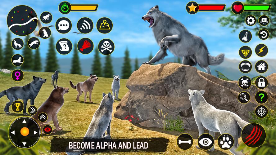 The Wolf Simulator: Wild Game Ảnh chụp màn hình 0