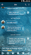 SMS Messages Bubble Rain Theme Schermafbeelding 1