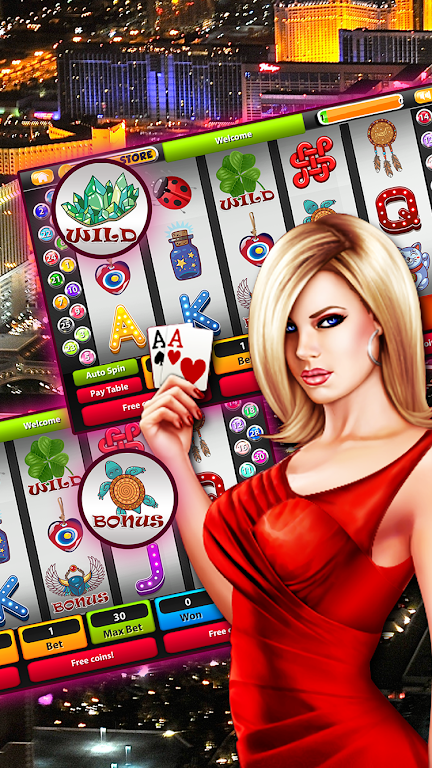 Lucky Vegas Slots - Free Vegas Schermafbeelding 1