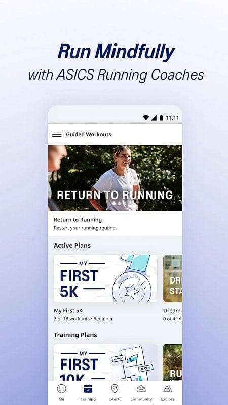 ASICS Runkeeper Zrzut ekranu 2