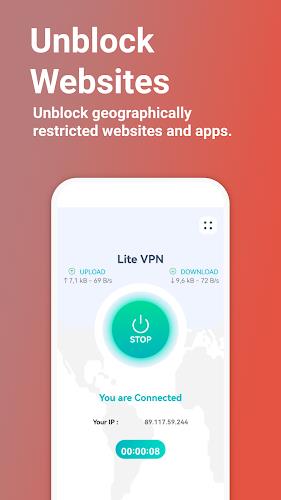 Lite VPN - Secure VPN Proxy Screenshot 1