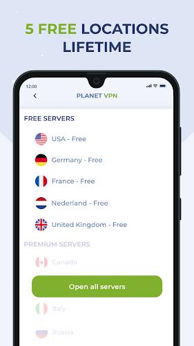 Free VPN Proxy by Planet VPN Schermafbeelding 0