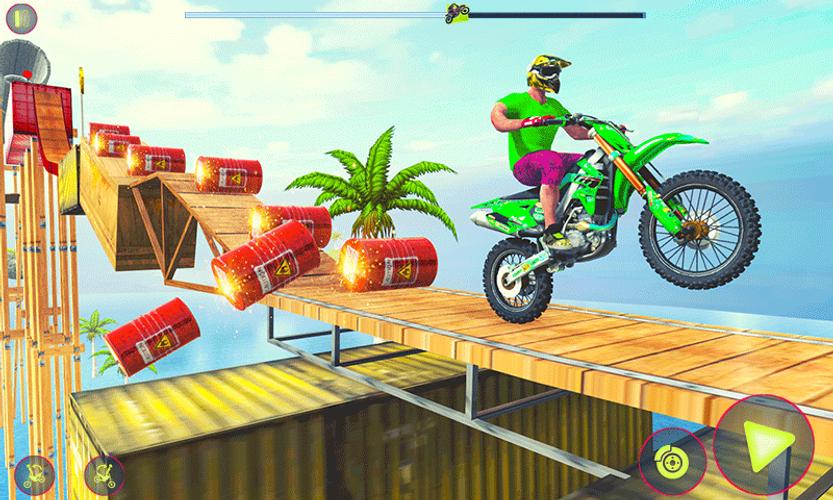 Crazy Bike Racing Stunt Game Capture d'écran 3