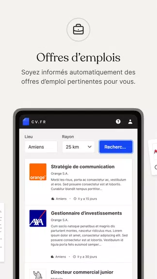 CV.fr : Créer un CV pro 스크린샷 2