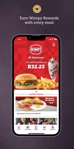 Wimpy Rewards App Screenshot 0