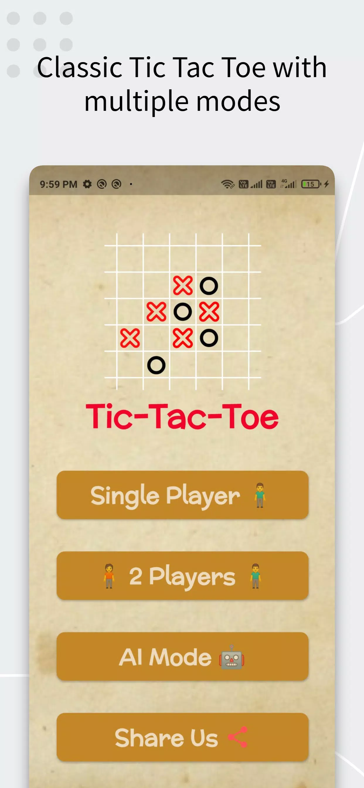 Schermata Tic Tac Toe AI Game 0