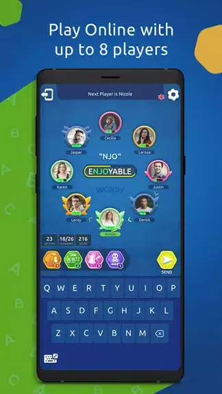 Wordy - Multiplayer Word Game Скриншот 0