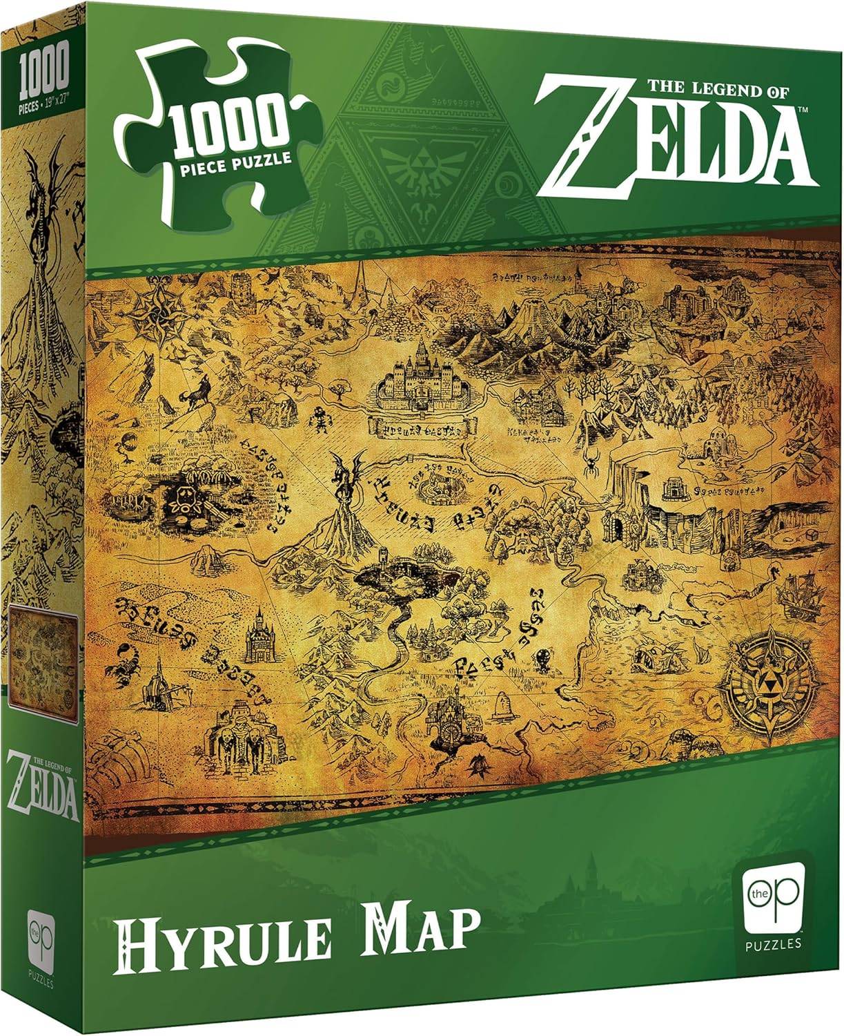 Zelda Hyrule Haritası 1.000 Parça Yapboz Bulmacası